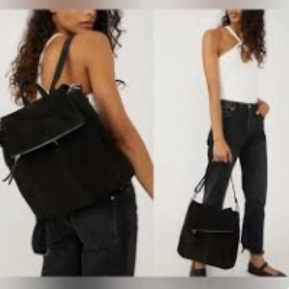 Free People Camilla Convertible Backpack Black NWT!! 🆕💥📦⌚🏃🏻💨⚡🚚 - Picture 1 of 13
